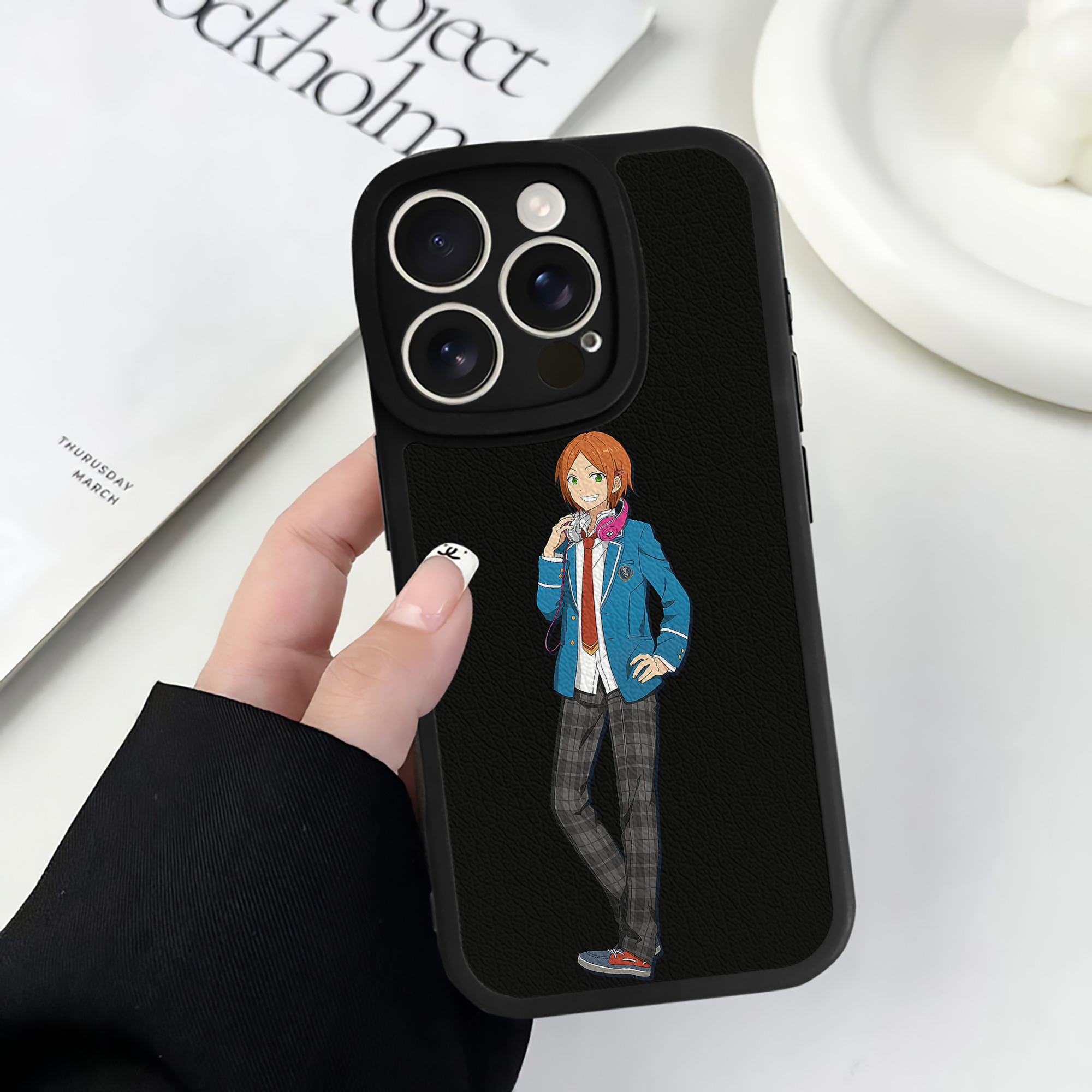 （画像用） あんさんぶるスターズ! Ensemble Stars 【iPhone 16シリーズ対応】シリコンスマホケース（レザー調） 材質：シリコン
